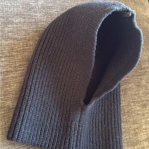Black knit balaclava